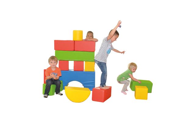 Bausteine, Kunststoffbausteine, Spielzeugbausteine, Blockbau, Klemmbausteine im Set