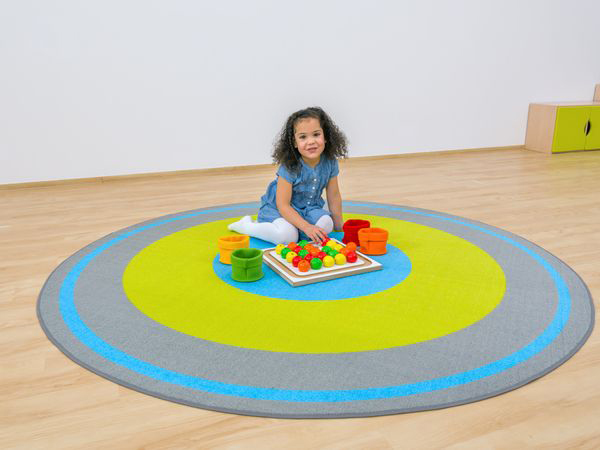 BETZOLD Rundteppich PORI, 200 cm, kurzer Flor aus 100% Nylon