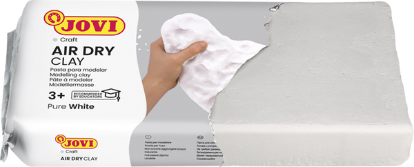 JOVI Lufttrockende Modelliermasse, weiß, 1 kg  JOVI Lufttrockende Modelliermasse, weiß, 1 kg