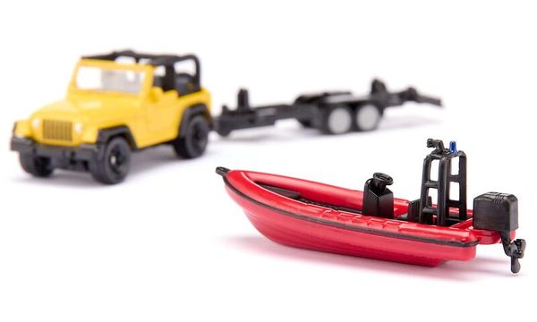 SIKU Jeep mit Boot, ab 3 Jahre