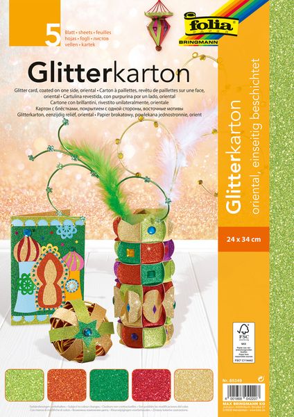 Glitterkarton, Karton, Farbig, Glitzer, Dekokarton