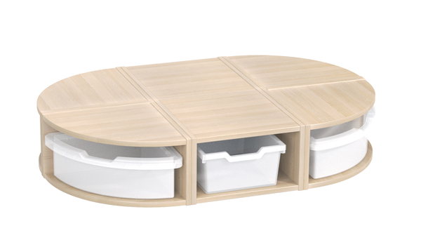 MATHOU Kombination Sitzbankinsel mit 6 Boxen