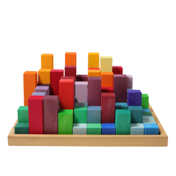 GRIMM´S Große Stufenpyramide, 100 Klötze + 1 Holzrahmen, ab 3 Jahre GRIMM´S Große Stufenpyramide, 100 Klötze + 1 Holzrahmen, ab 3 Jahre