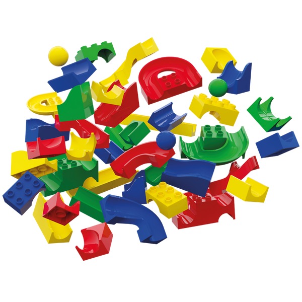 HUBELINO Kita-Kugelbahn Bahnelemente-Set, 156-teilig