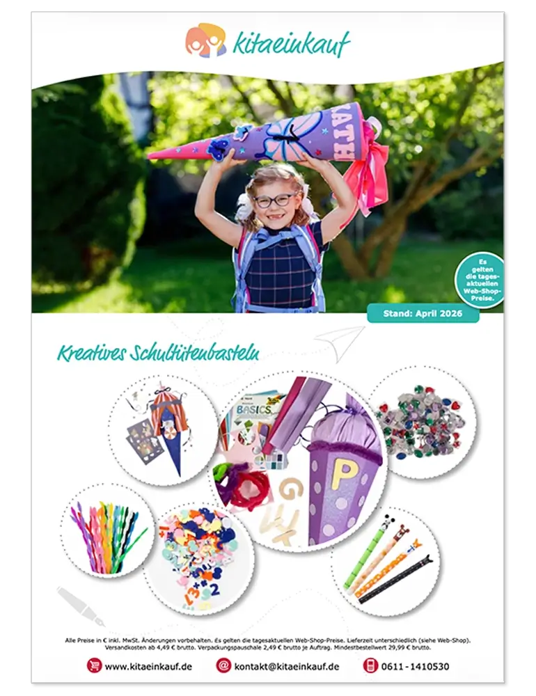 Titelseite des Schultüten-Flyers