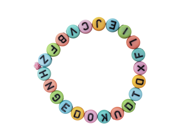 Buchstabenperlen Pastell, 750 Stück Buchstabenperlen Pastell, 750 Stück