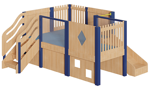 Kinderspielhaus, Holzspielhaus, Holzspielanlage, Klettergerüst, Kinderkletteranlage