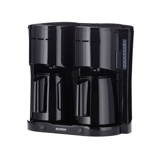 Kaffeemaschine, Double-Kaffeemaschine, Schwarz, Filterkaffee, Kaffeeautomat