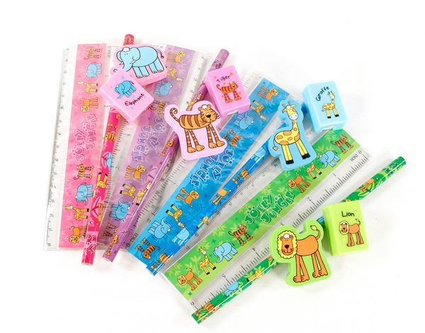 Schreib-Set Tiere,  6 Sets Schreib-Set Tiere,  6 Sets