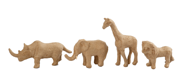 elefant, giraffe, rhino, figürchen, steinfigur