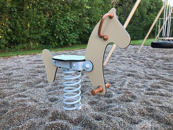 Schaukelsitz, Spielplatzausstattung, Springen, Sitzfeder, Kunststoff/Metall