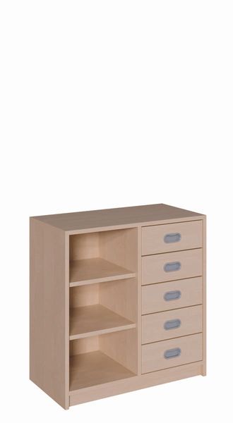 Küche Schrank, Schubladenkommode, Holz Möbelführung, offene Fächer, Hängeschränkchen