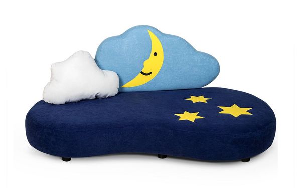 Kindersofa Mond, Sitzhöhe 25 cm