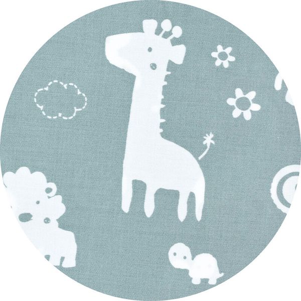 ALVI Bettnestchen Zootiere, puderblau, Baumwolle, (L) 180 cm