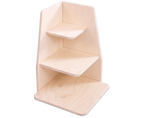 Holzregal, Regalstufen, Holzstruktur, Kleiner Aufsatz, Two-tier shelf
