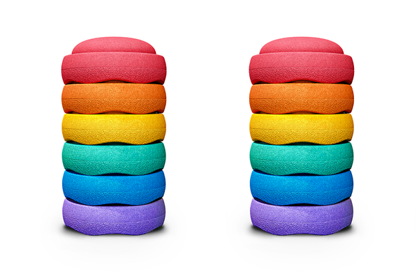 Stapelstein Original rainbow classic, 12er Set