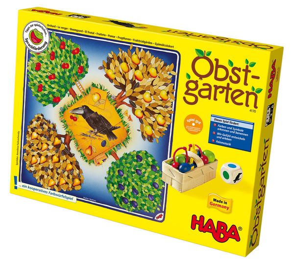 HABA Obstgarten, 1 - 4 Personen, ab 3 Jahre, Spieldauer 15 Minuten  HABA Obstgarten, 1 - 4 Personen, ab 3 Jahre, Spieldauer 15 Minuten