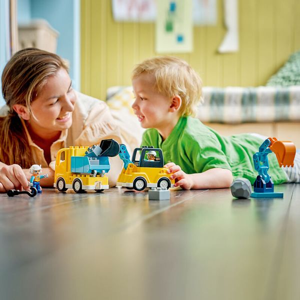 10475 LEGO® DUPLO® Baufahrzeuge – 3-in-1, 22-teiliges Set