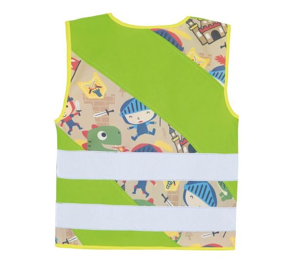 Warnweste Kinder mit Reißverschluss, versch. Größen & Motiven, 1 Stk.