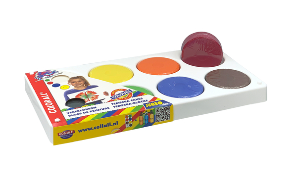 8er Tempera-Palette, befüllt mit 55mm Blöcken 8er Tempera-Palette, befüllt mit 55mm Blöcken