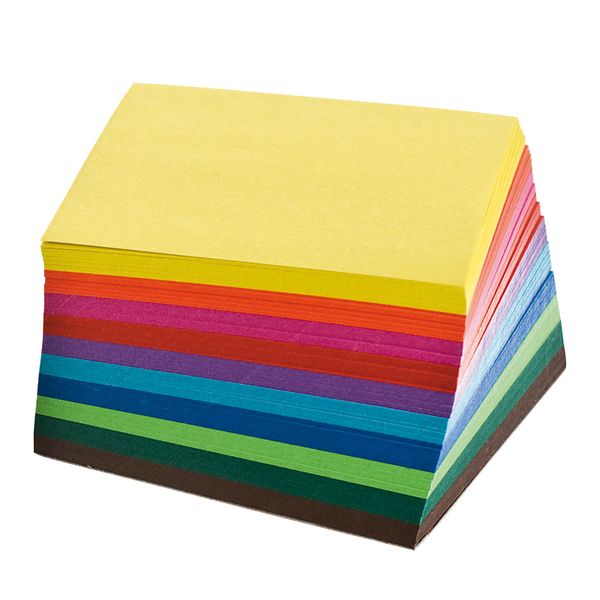 FOLIA Origamipapier Basic Mix, 7,5x7,5 cm, 500 Blatt bunt sortiert