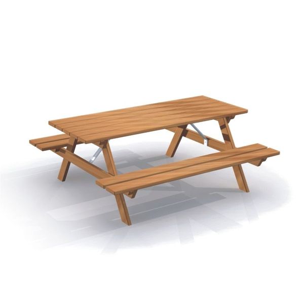 Picknicktisch, Holztisch, Holzlatten, Tabellenset, Holzfarben