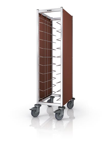 Tablett-Abräumwagen TAW 10 für EN Tabletts mit Seitenverkleidung