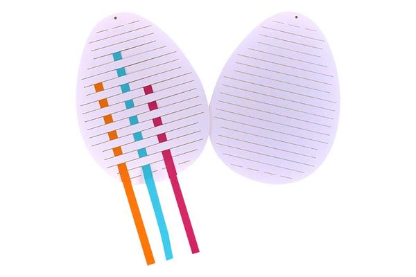 Flechtmotive Ostereier, hochweiß, 10 Stk. Flechtmotive Ostereier, hochweiß, 10 Stk.