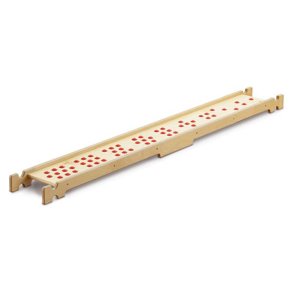 Tragerampe, Doppelstange, Holz, Perforationen, Schuhstapler
