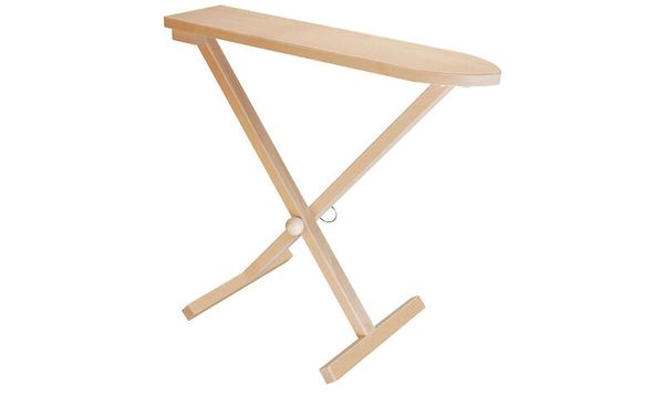 Hocker, klappbar, Holz, natürlich, Beine verstellbar