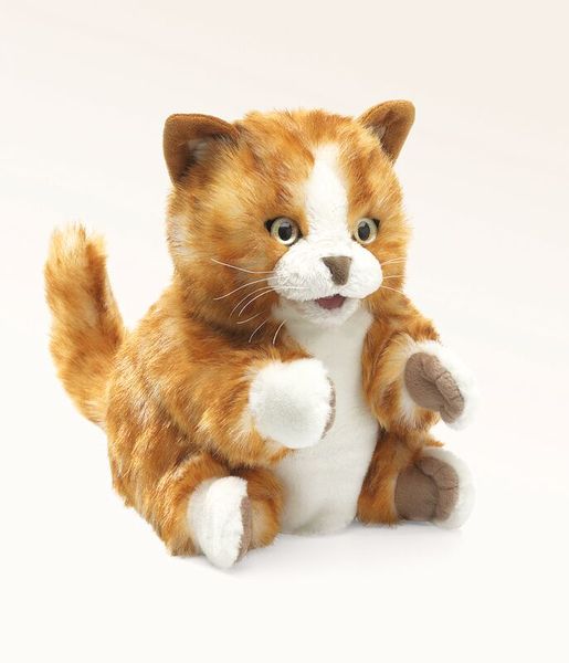 FOLKMANIS Handpuppe Kätzchen orange-braun FOLKMANIS Handpuppe Kätzchen orange-braun