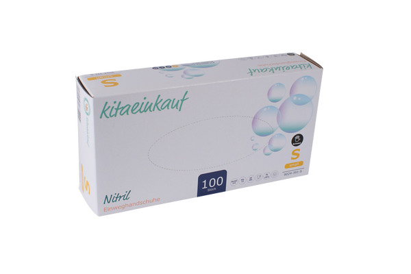 Handschuhe Nitril, puderfrei, Gr. S, 100 Stk., schwarz