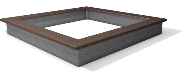 Sandkasten Sahara, 100% recycelter Kunststoff, Farbe wählbar