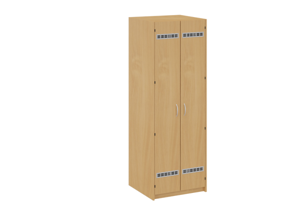 Liegepolsterschrank in Hochkant mit Bettzeugfächer unten
