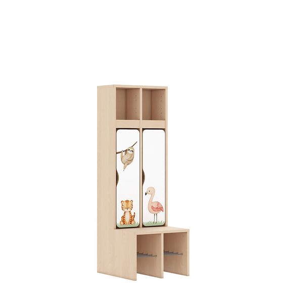 Garderobe Blox Tiermotive Türen