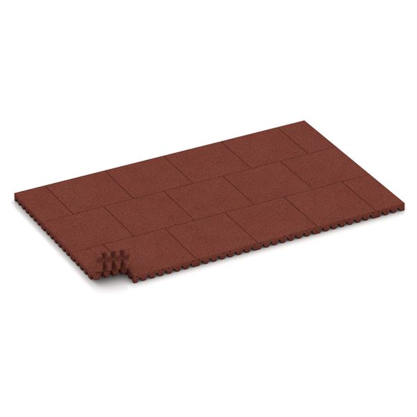 Fallschutzplatte halbe Platte (50 x 25 cm), 2 Stück versch. Farben & Plattenstärken für Fallhöhen