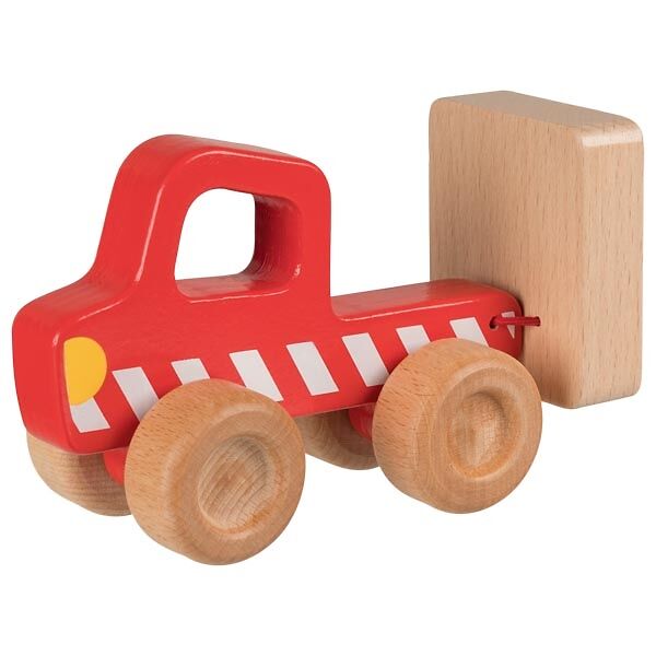 Holzspielzeug, Kleinstes Spielzeug, Spielzeugauto, Rotes Auto, Holzwagen