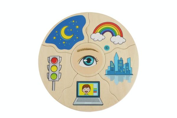 Humanico 5 Sinne, 30 Holz-Puzzleteile, ab 4 Jahre Humanico 5 Sinne, 30 Holz-Puzzleteile, ab 4 Jahre