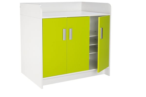 Modulare Wickelkommode mit Türen, 104 cm