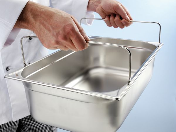 Blanco GN-Behälter aus Edelstahl, Größe wählbar