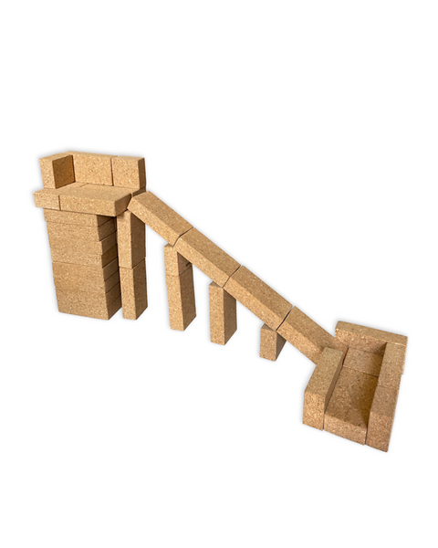 Holzspielzeug, Korken, Kork Modell, Brücke, Korkblock