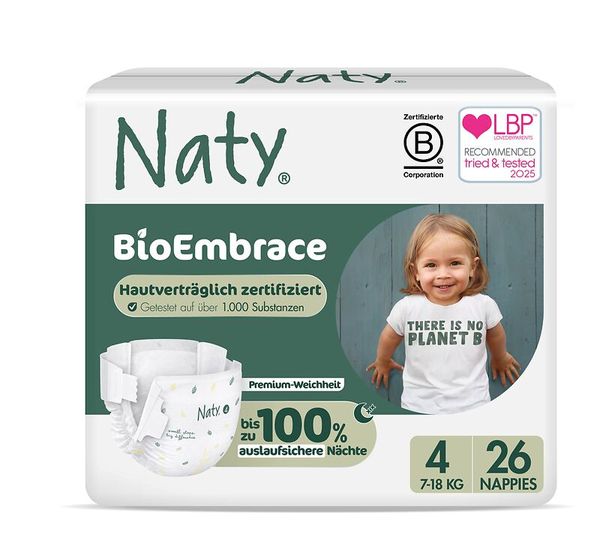 BioEmbrace, Naty, Hautverträglich, Windel, Nappies