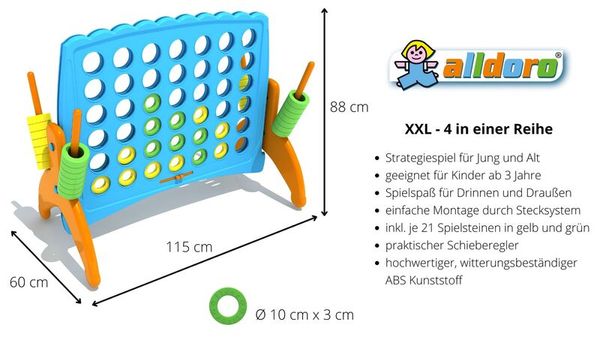 ALLDORO XXL 4 in einer Reihe, ca. 115 × 60 × 88 cm ALLDORO XXL 4 in einer Reihe, ca. 115 × 60 × 88 cm