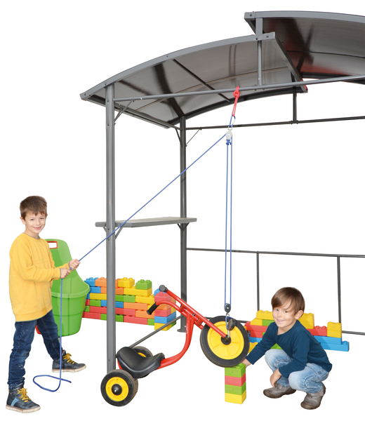 Klettergerüst, Laufrad, Kinder-Trike, Bauklötze, Spielzeug