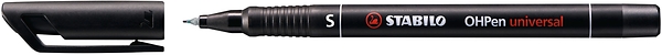 STABILO permanent Folienschreiber 0,4mm, farbig sortiert, 4 Stück