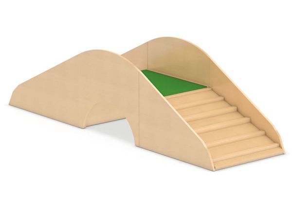 Spielbrücke, Kletterbrücke, Holz, Treppenstufe, Spiel-Accessoire