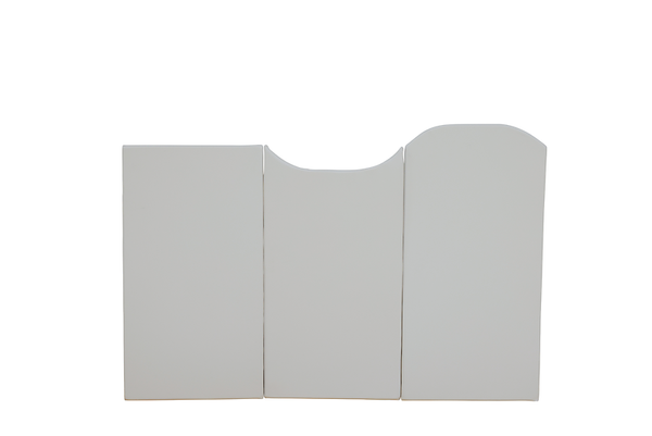 Wandmatte Bogen oben, LxBxT: 60 x 110/120 x 3 cm, Farbe wählbar