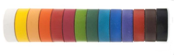 ELVIRAS Tempera-Set mit 44 mm Blöcken (73 Teile)