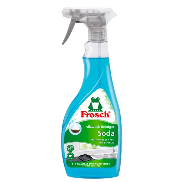 Allzweckreiniger, Soda, Sprühflasche, Putzmittel, Transparente Flasche