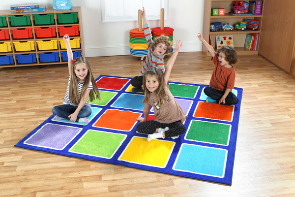 Spielteppich Regenbogen, quadratisch (SONDERANGEBOT)